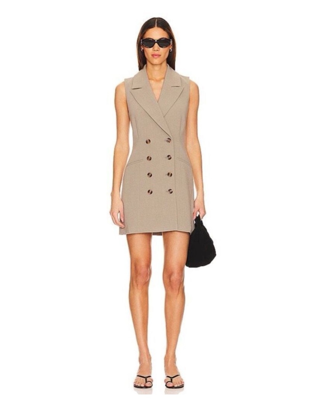 Favorite Daughter The Hailee Double Breasted Mini Dress Driftwood NWT Size 8